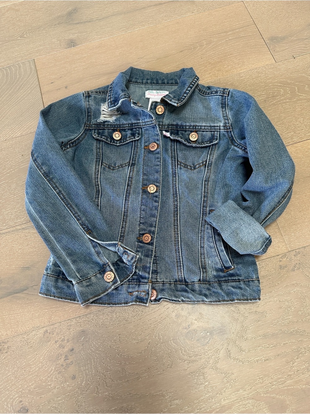 Tommy Bahama Dark Blue Kids Denim Jacket with Button Front